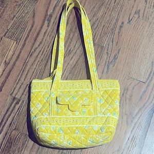Yellow Debra Grogan‎ Designs Quilted Purse